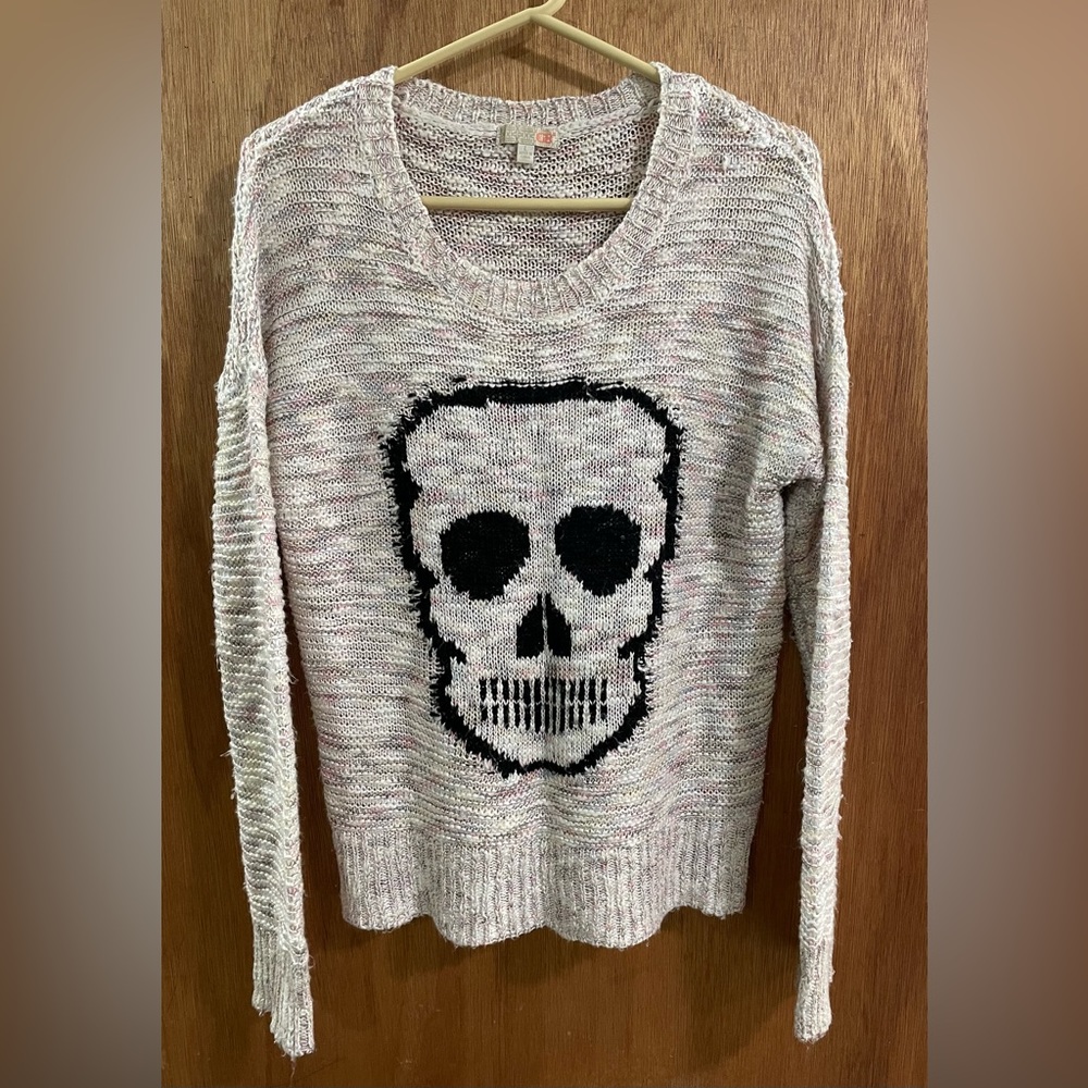 Giani Bini Skull Sweater, Large